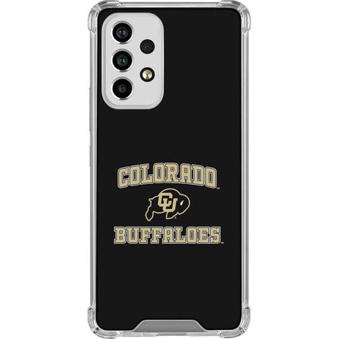 University of Colorado CU Logo on Gold Galaxy A53 5G Clear Case