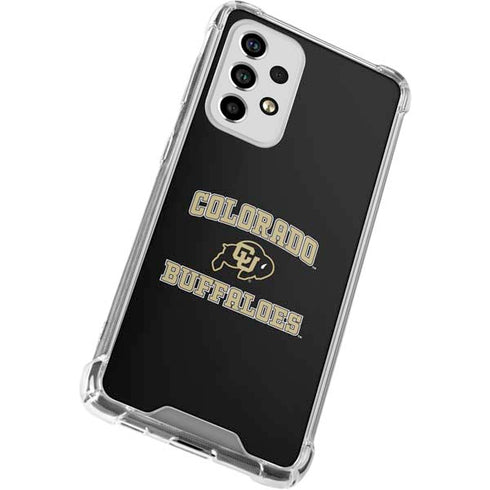 University of Colorado CU Logo on Gold Galaxy A53 5G Clear Case