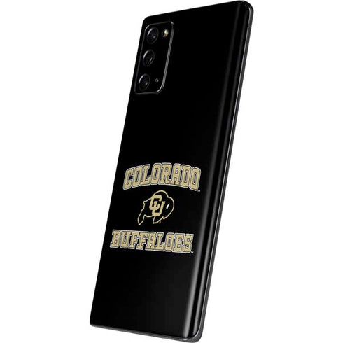 University of Colorado CU Logo on Gold Galaxy Note20 5G Skin