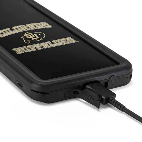 University of Colorado CU Logo on Gold Galaxy S20 Plus Waterproof Case