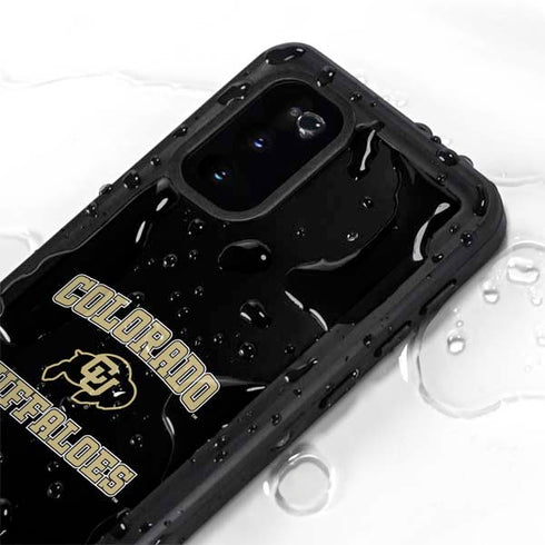 University of Colorado CU Logo on Gold Galaxy S20 Waterproof Case