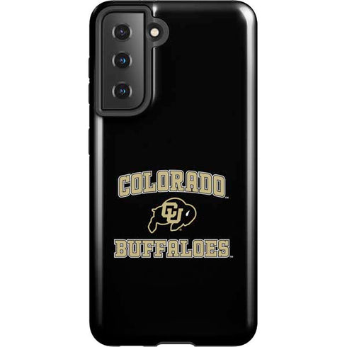 University of Colorado CU Logo on Gold Galaxy S21 5G Pro Case