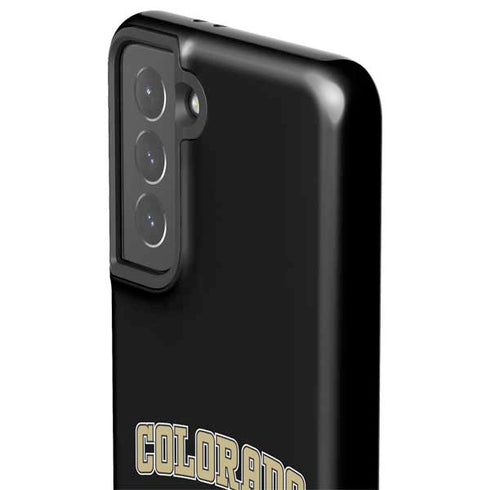 University of Colorado CU Logo on Gold Galaxy S21 5G Pro Case