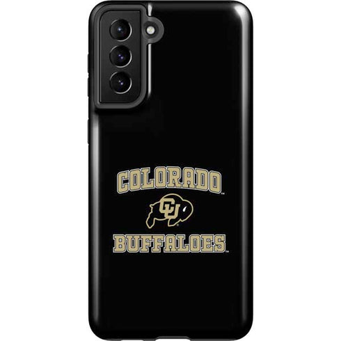 University of Colorado CU Logo on Gold Galaxy S21 FE Pro Case