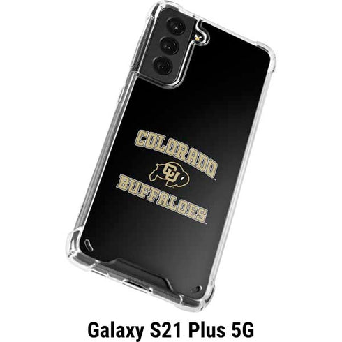 University of Colorado CU Logo on Gold Galaxy S21 Plus 5G Clear Case