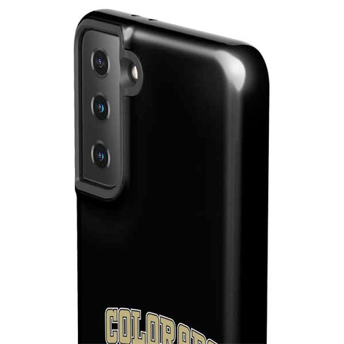 University of Colorado CU Logo on Gold Galaxy S21 Plus 5G Pro Case