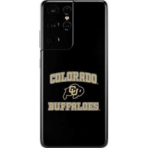 University of Colorado CU Logo on Gold Galaxy S21 Ultra 5G Skin