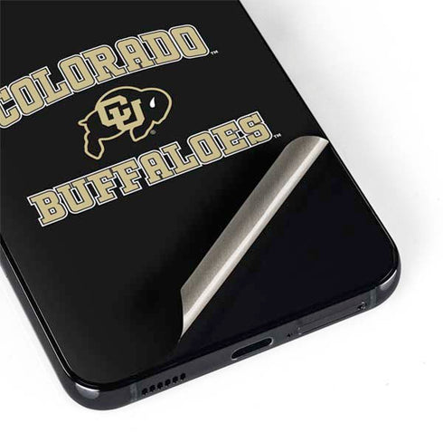 University of Colorado CU Logo on Gold Galaxy S22 Plus Skin