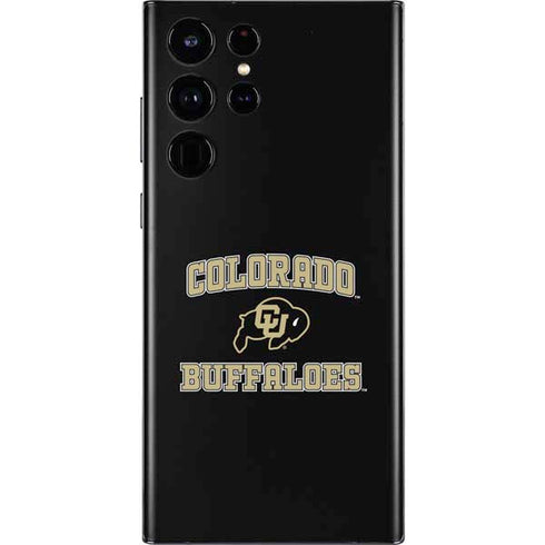 University of Colorado CU Logo on Gold Galaxy S22 Ultra Skin