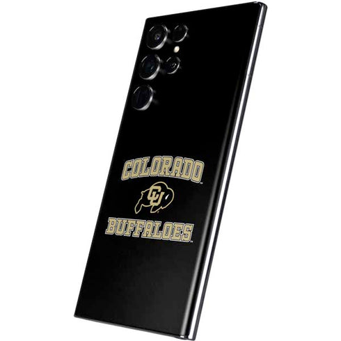 University of Colorado CU Logo on Gold Galaxy S22 Ultra Skin