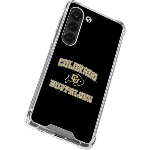 University of Colorado CU Logo on Gold Galaxy S23 Clear Case