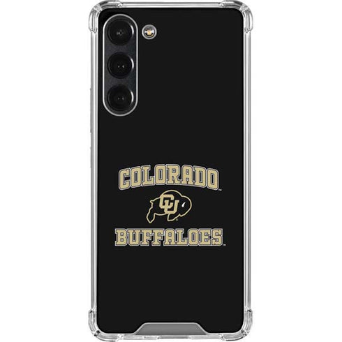 University of Colorado CU Logo on Gold Galaxy S23 Plus Clear Case