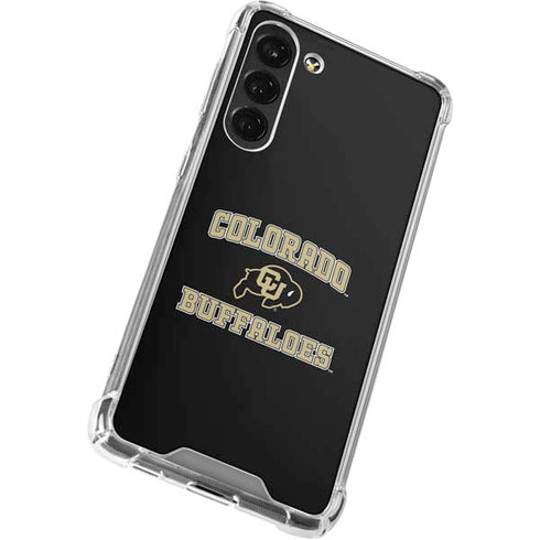 University of Colorado CU Logo on Gold Galaxy S23 Plus Clear Case