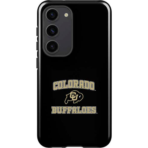 University of Colorado CU Logo on Gold Galaxy S23 Pro Case