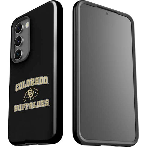 University of Colorado CU Logo on Gold Galaxy S23 Pro Case