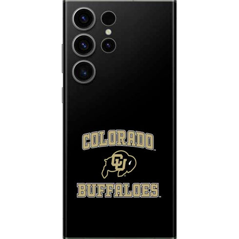 University of Colorado CU Logo on Gold Galaxy Skins