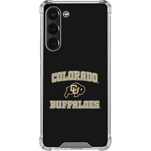 University of Colorado CU Logo on Gold Galaxy S24 FE Clear Case
