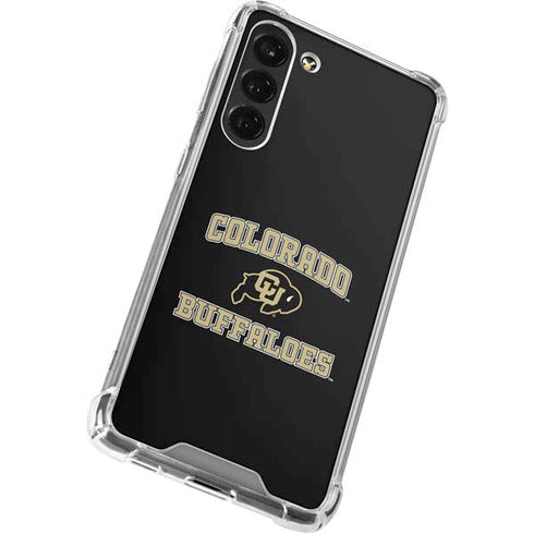 University of Colorado CU Logo on Gold Galaxy S24 FE Clear Case