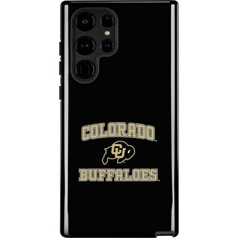 University of Colorado CU Logo on Gold Galaxy Cases