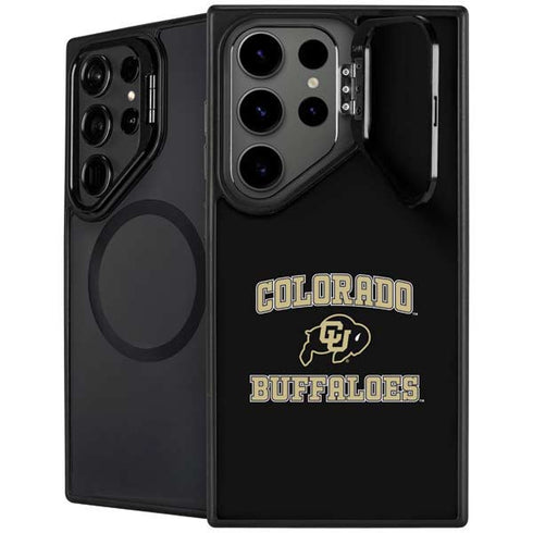 University of Colorado CU Logo on Gold Galaxy S24 Ultra Kickstand Case