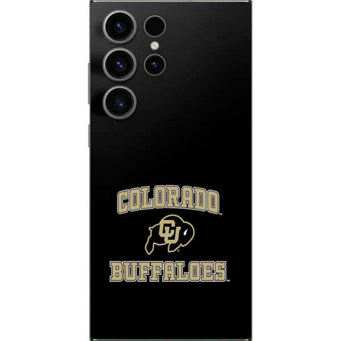 University of Colorado CU Logo on Gold Galaxy S25 Ultra Skin