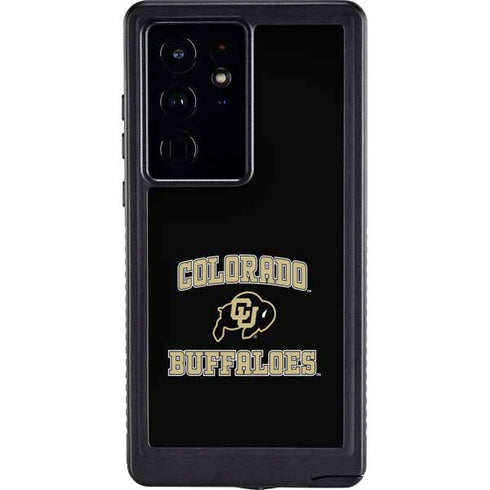 University of Colorado CU Logo on Gold Galaxy S24 Ultra Waterproof Case