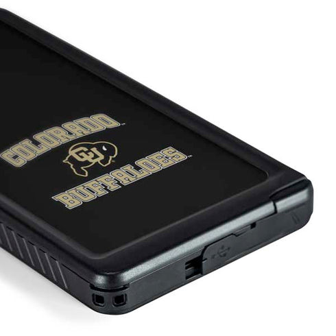 University of Colorado CU Logo on Gold Galaxy S24 Ultra Waterproof Case