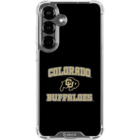 University of Colorado CU Logo on Gold Galaxy S26 Clear Case