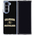 University of Colorado CU Logo on Gold Galaxy Z Fold5 5G Clear Case