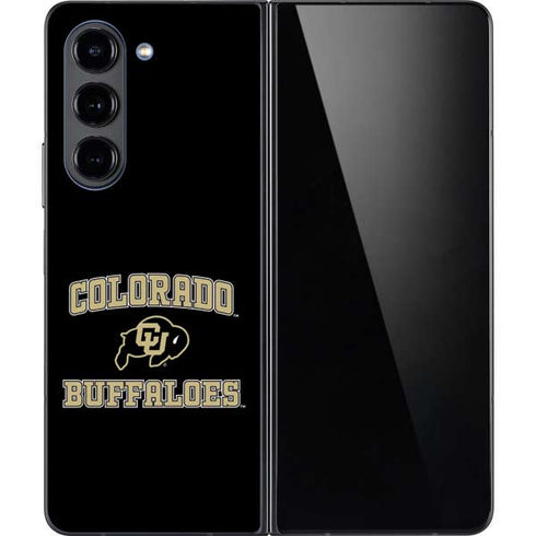 University of Colorado CU Logo on Gold Galaxy Z Fold5 5G Skin
