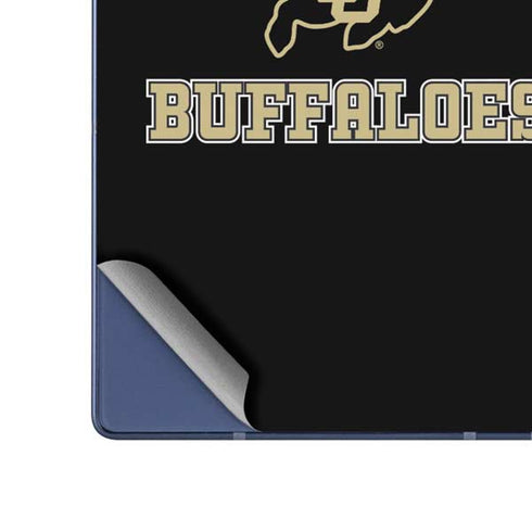 University of Colorado CU Logo on Gold Galaxy Z Fold6 Skin
