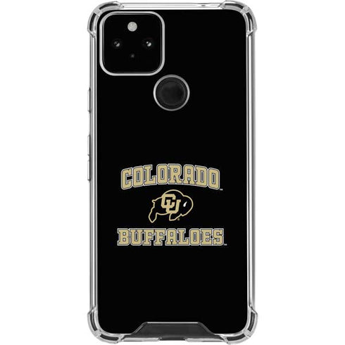 University of Colorado CU Logo on Gold Google Pixel 5 Clear Case