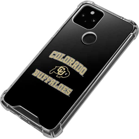 University of Colorado CU Logo on Gold Google Pixel 5 Clear Case