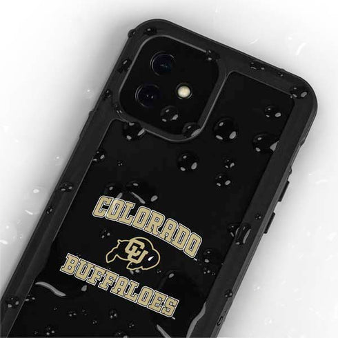 University of Colorado CU Logo on Gold iPhone 12 Mini Waterproof Case