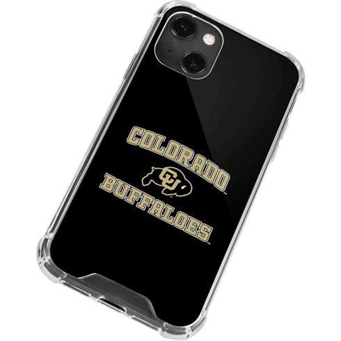 University of Colorado CU Logo on Gold iPhone 13 Mini Clear Case