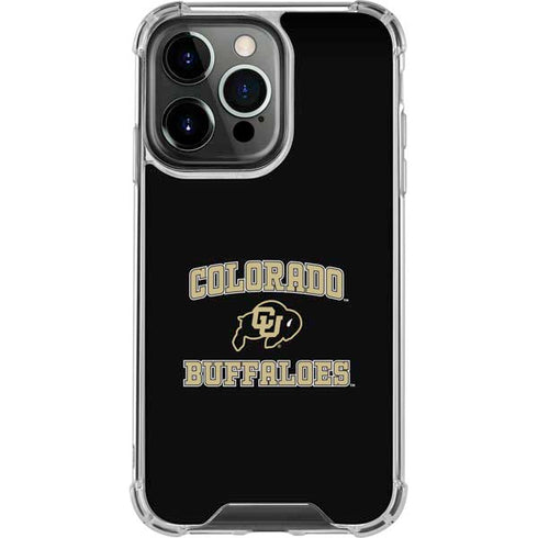 University of Colorado CU Logo on Gold iPhone 13 Pro Clear Case