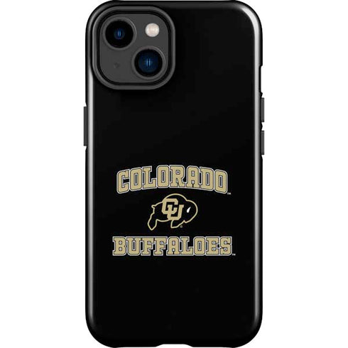 University of Colorado CU Logo on Gold iPhone 15 Impact Case