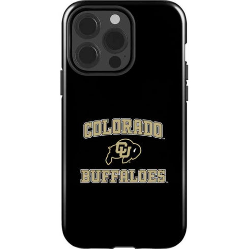 University of Colorado CU Logo on Gold iPhone 15 Pro Impact Case