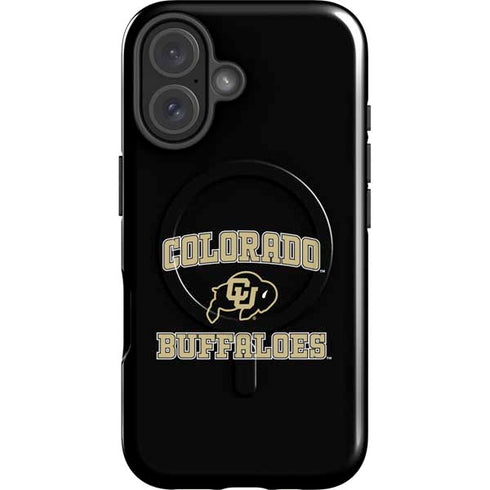 University of Colorado CU Logo on Gold iPhone 16 Magsafe Impact Case