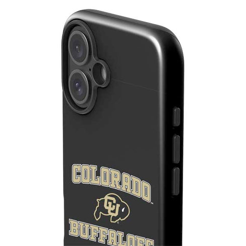 University of Colorado CU Logo on Gold iPhone 16 Plus Impact Case