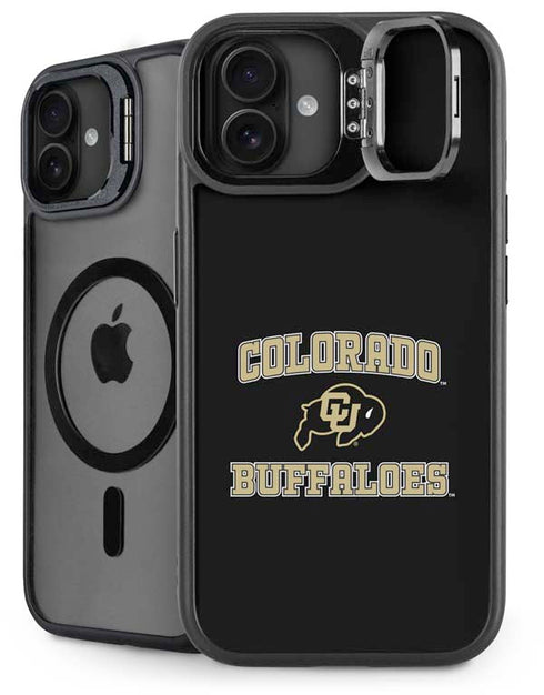 University of Colorado CU Logo on Gold iPhone 16 Plus Kickstand Case