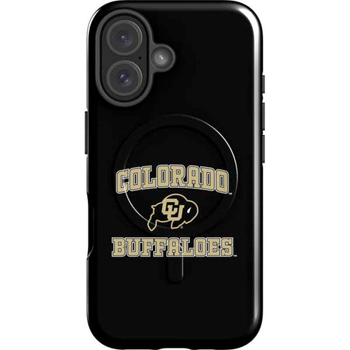 University of Colorado CU Logo on Gold iPhone 16 Plus Magsafe Impact Case