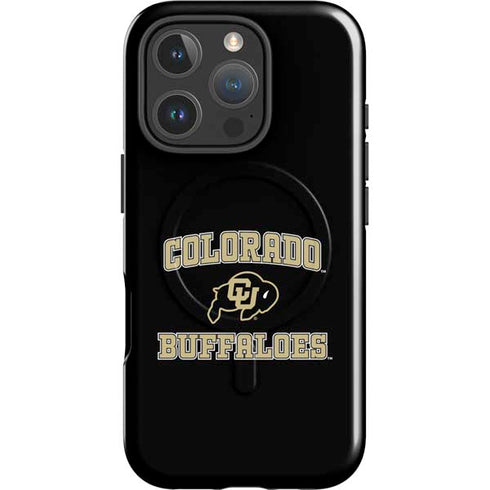 University of Colorado CU Logo on Gold iPhone 16 Pro Magsafe Impact Case