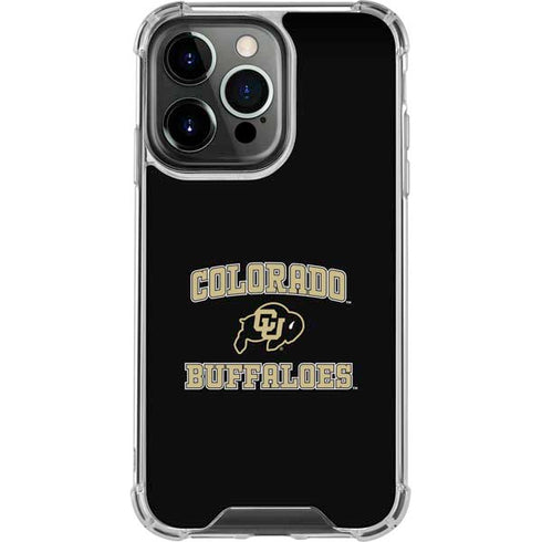 University of Colorado CU Logo on Gold iPhone 16 Pro Max Clear Case
