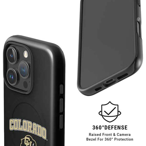 University of Colorado CU Logo on Gold iPhone 16 Pro Max Magsafe Impact Case