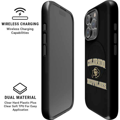University of Colorado CU Logo on Gold iPhone 16 Pro Max Magsafe Impact Case