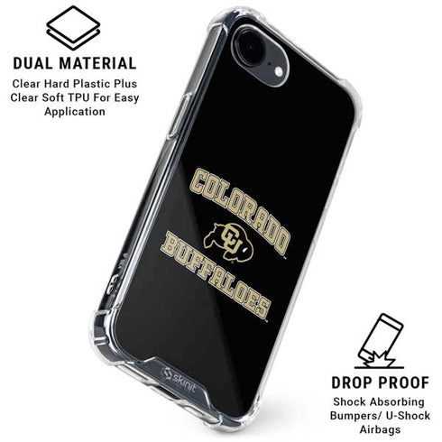 University of Colorado CU Logo on Gold iPhone 16e Clear Case