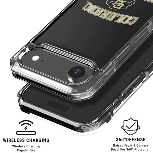University of Colorado CU Logo on Gold iPhone 17 Air Clear Case