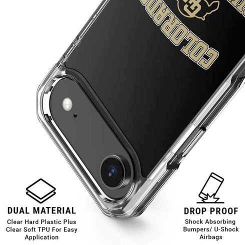 University of Colorado CU Logo on Gold iPhone 17 Air Clear Case