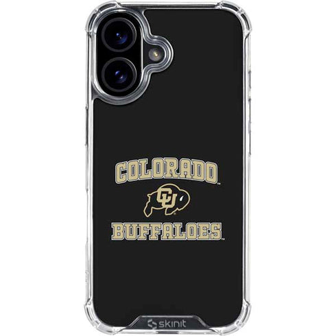 University of Colorado CU Logo on Gold iPhone 17 Clear Case